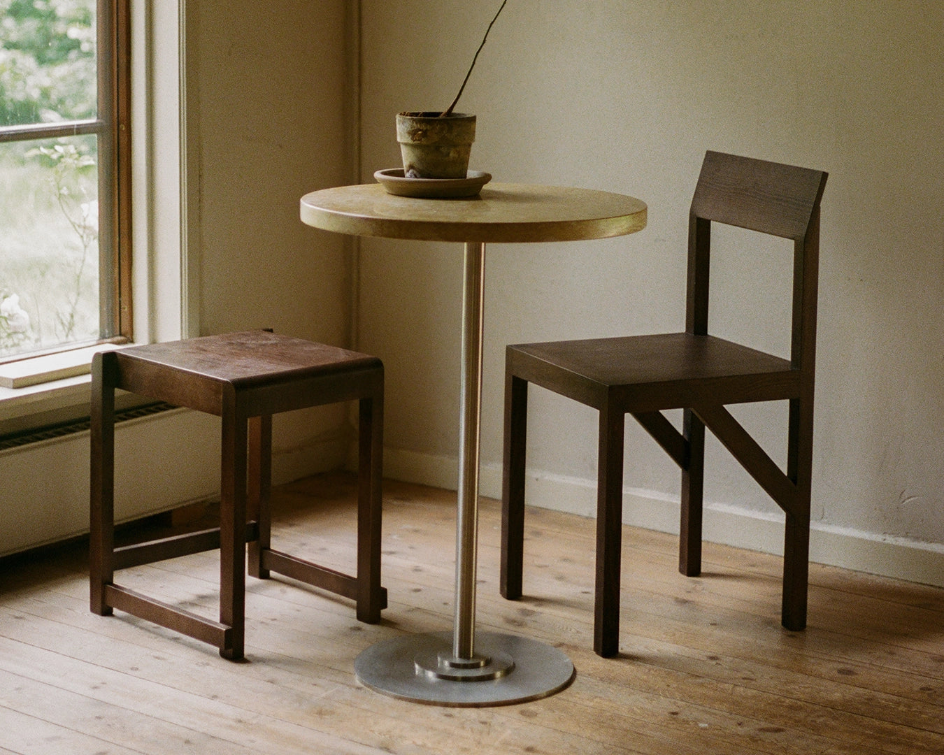 Low Stool 01 | Dark Brown Birch
