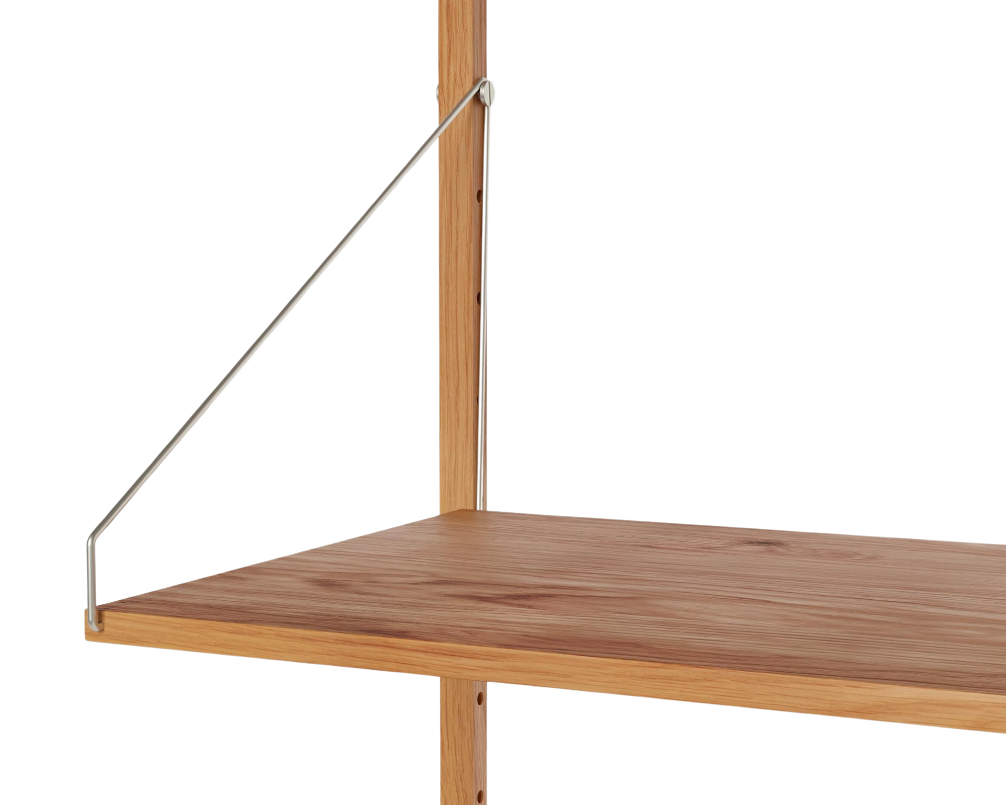 Shelf Library Add-on Desk Section | Natural Oak | H114.8 / W80