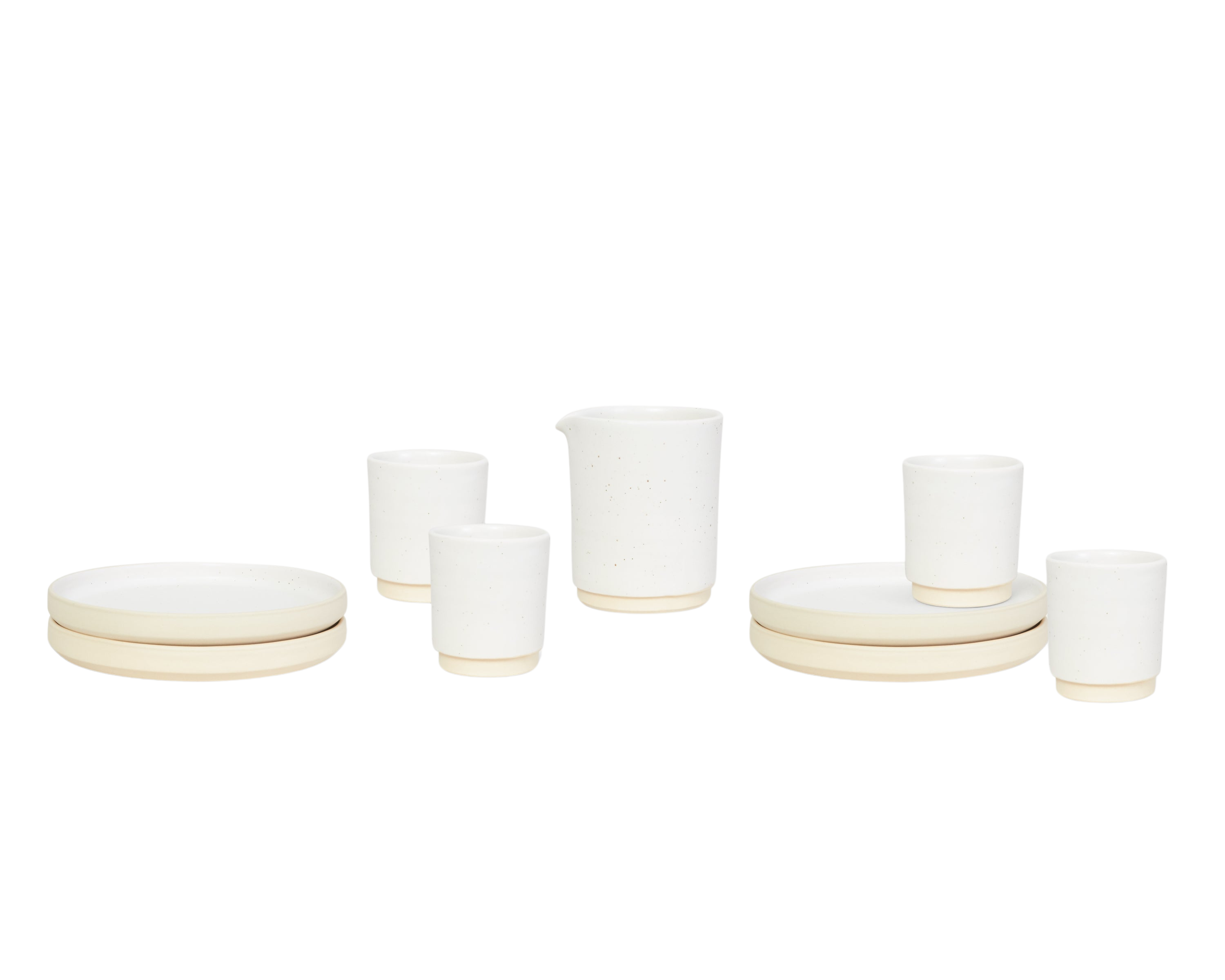 Otto Ceramic Tableware Set I Lunch | White
