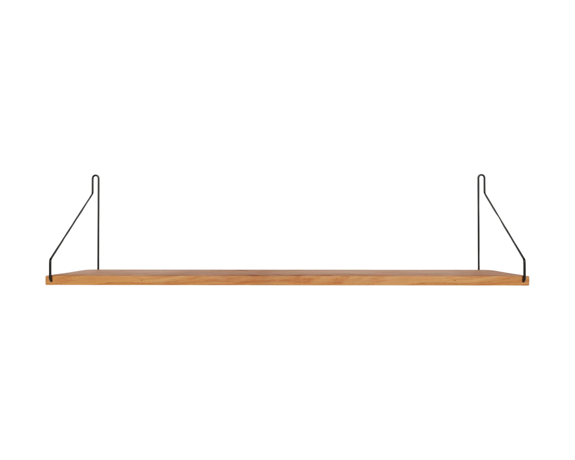 Single Shelf | Natural Oak / Black | D20 / W80