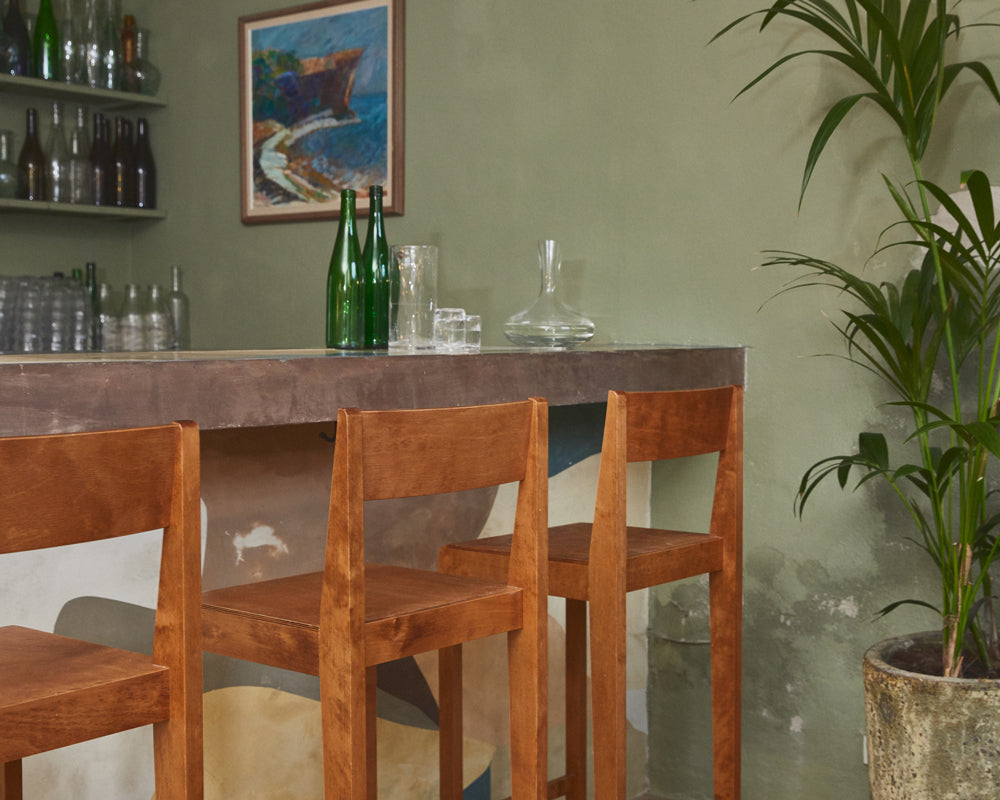Bar Chair 01 | Warm Brown Birch | H65