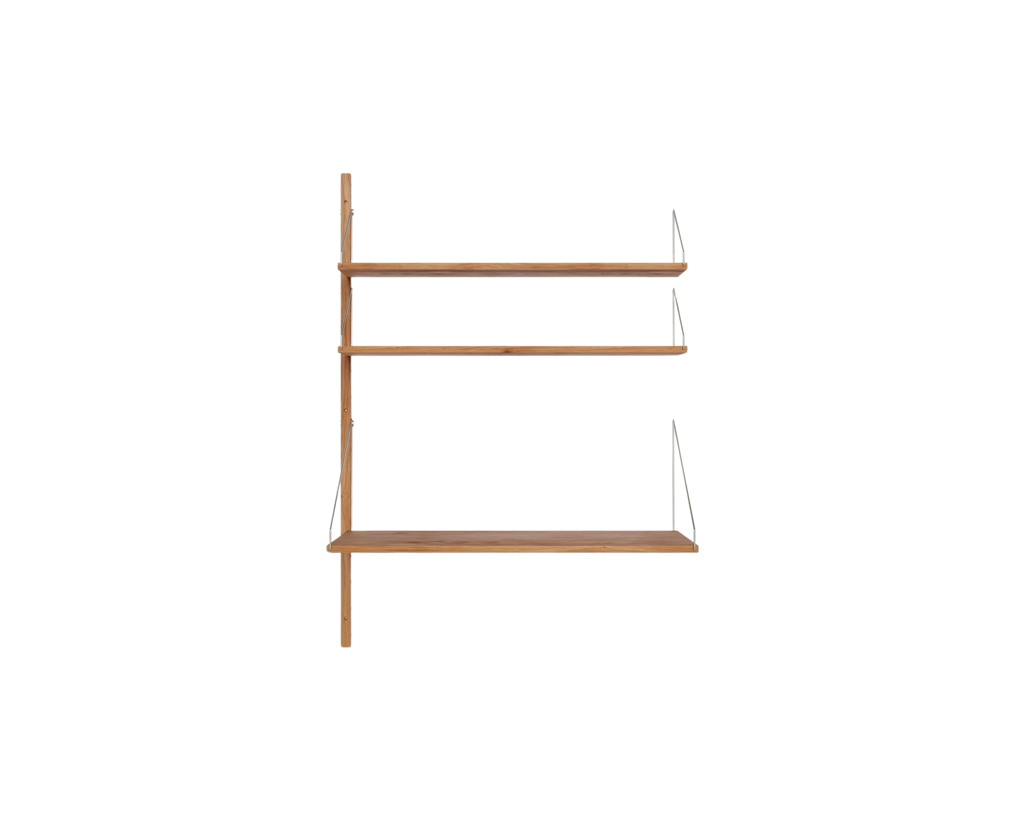 Shelf Library Add-on Desk Section | Natural Oak | H114.8 / W80