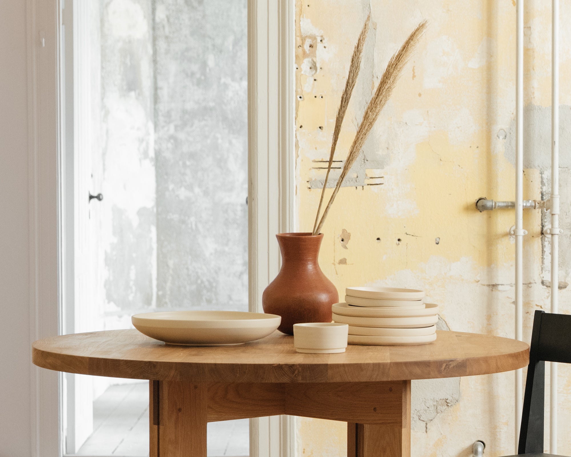 Otto Ceramic Bowls Set of Two | Natural | Medium