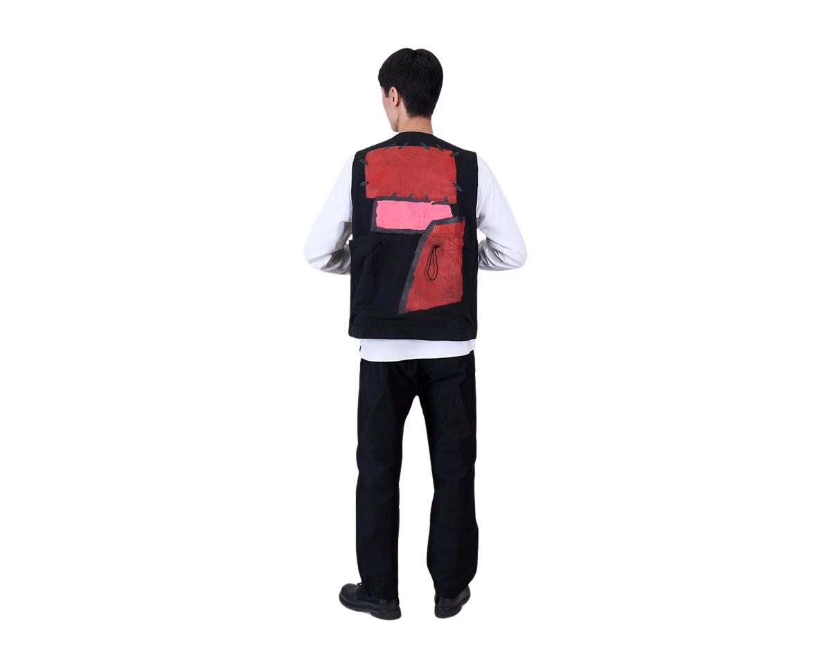 Toogood x FRAMA | Roper Gilet | Painted Cotton Red + Pink