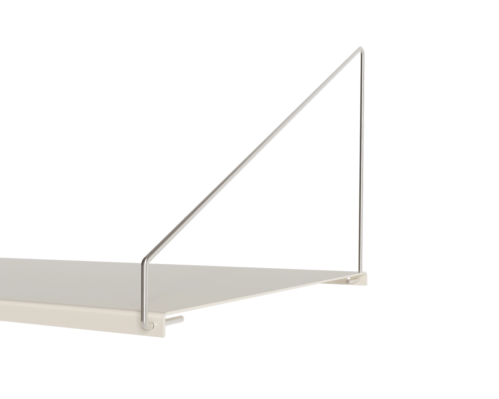 Library Desk Shelf | Warm White Steel | D40 / W80