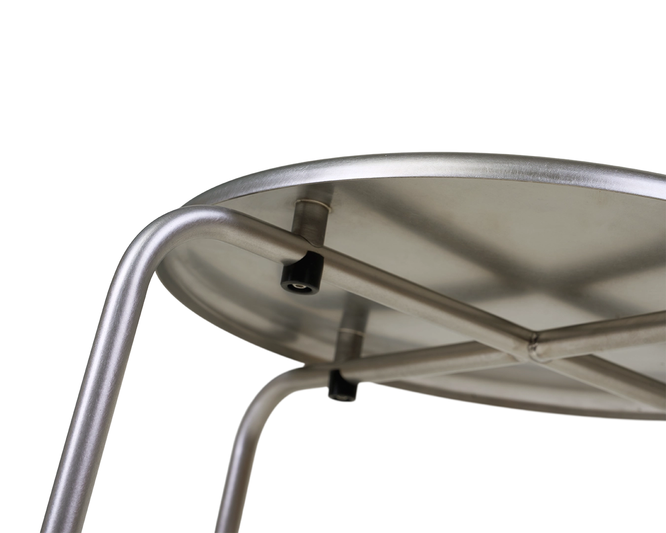 Petit Rond Stool | Stainless Steel