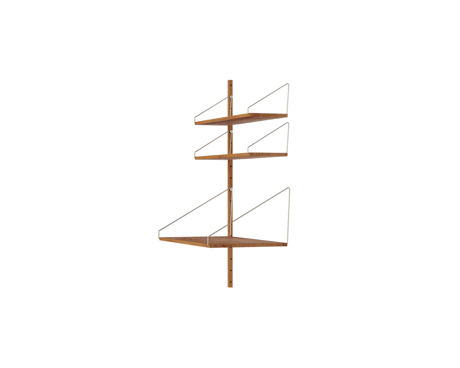 Shelf Library Add-on Desk Section | Natural Oak | H114.8 / W80