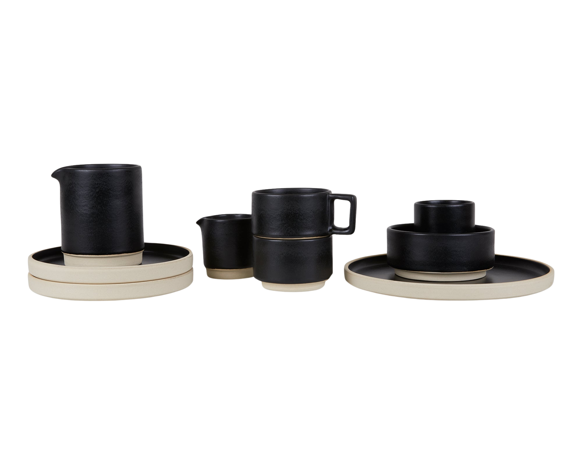 Otto Ceramic Bowls Set of Two | Black | Medium