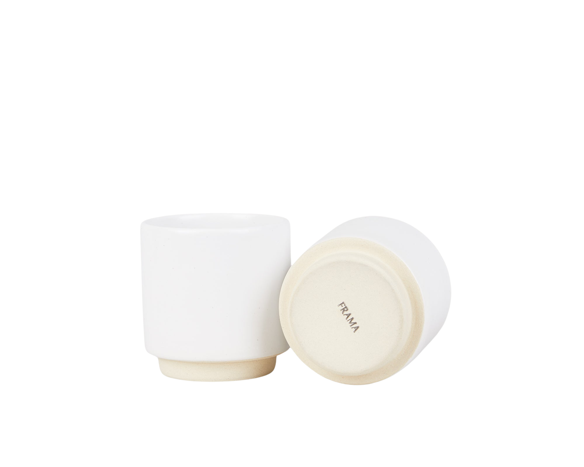 Otto Ceramic Cup Set of Two | White