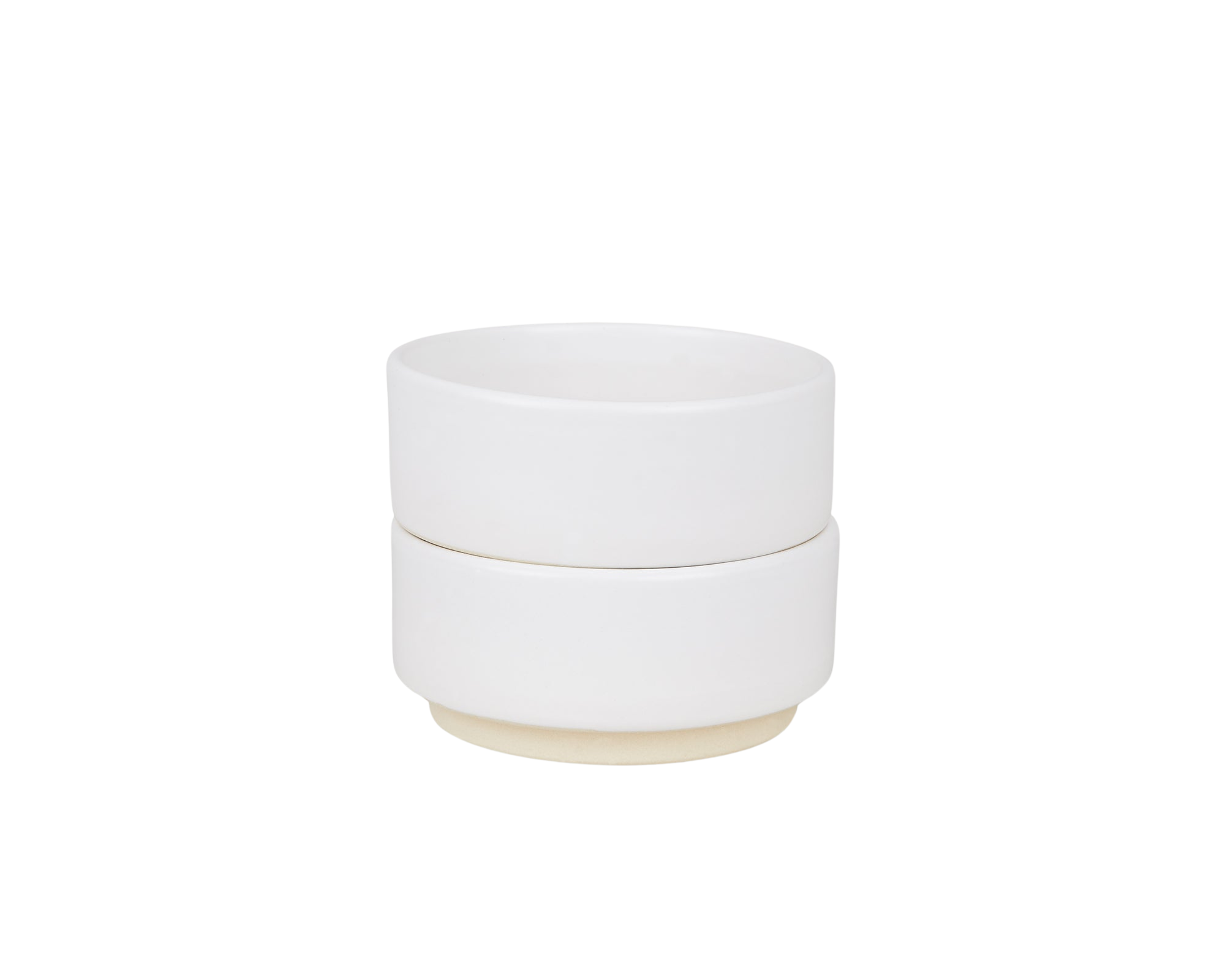 Otto Ceramic Bowls Set of Two | White | Medium