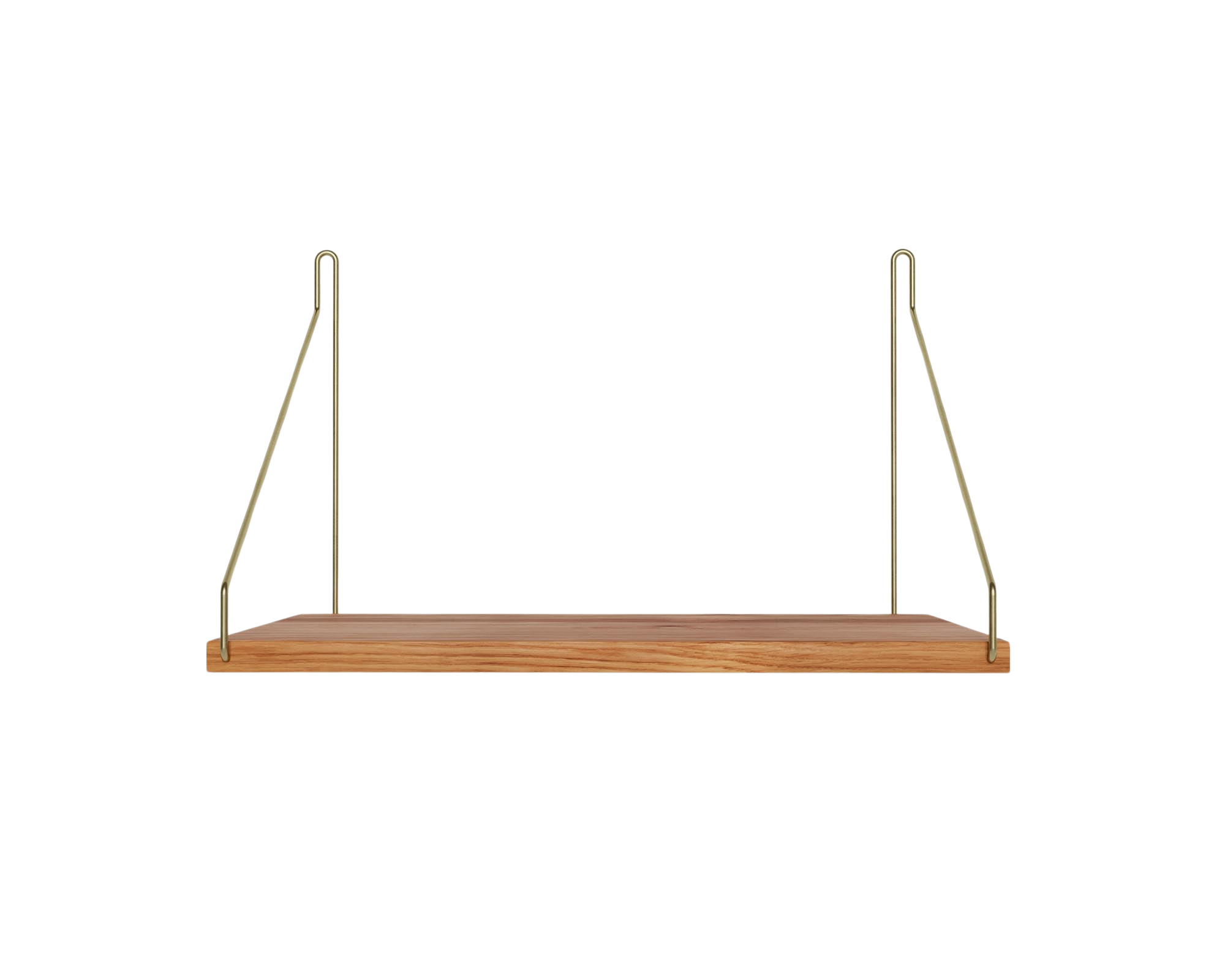 Single Shelf | Natural Oak / Brass | D27 / W40
