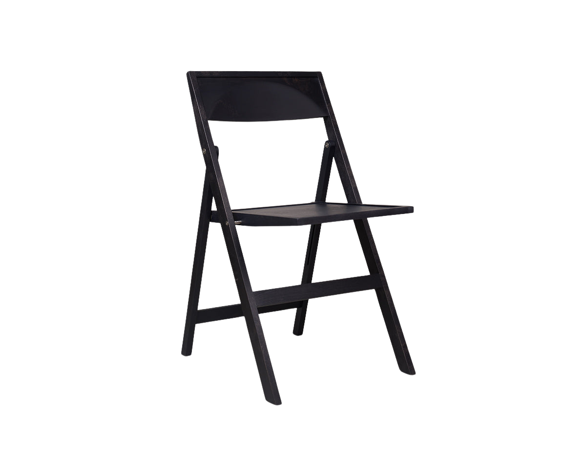 Folding Flat Chair | Ash Black Birch | Reethaus Edition
