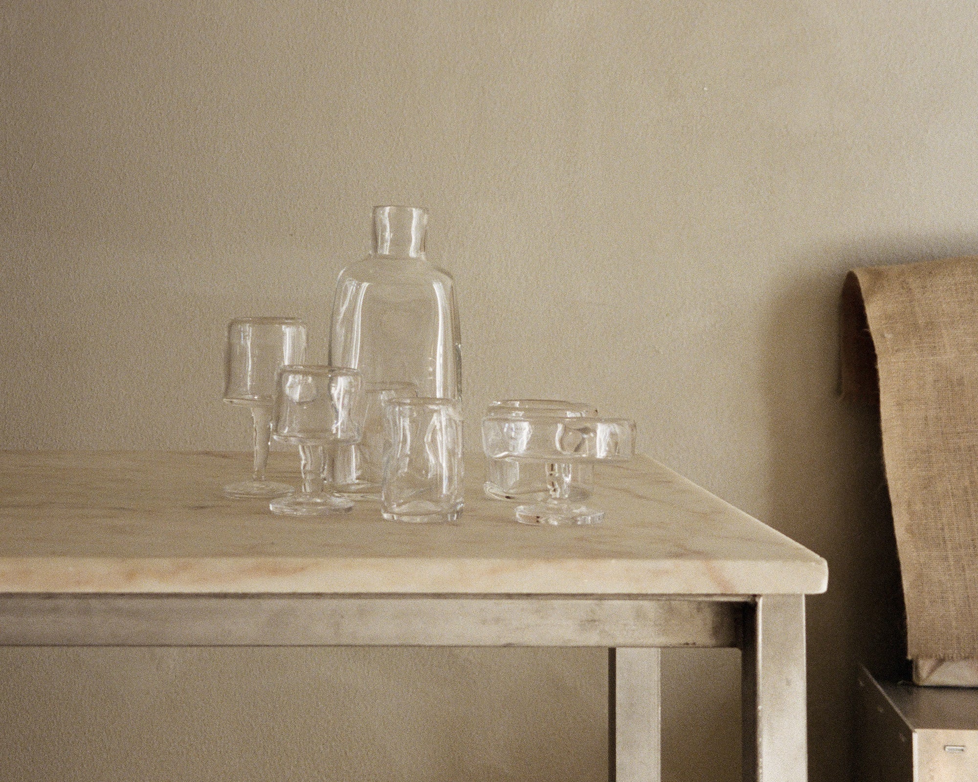 0405 Stem Glass Set of Two | Clear | Small