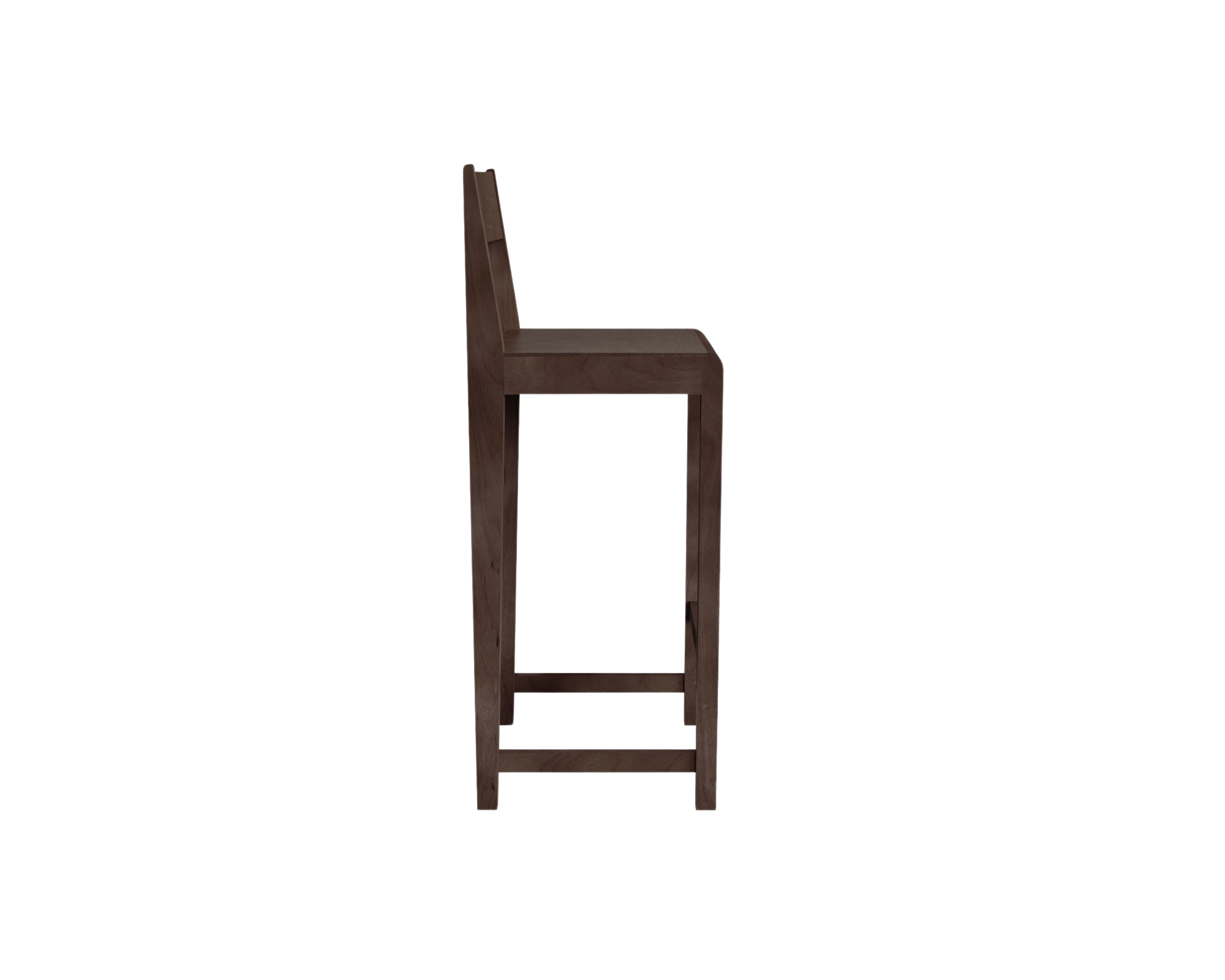 Bar Chair 01 | Dark Brown Birch | H76
