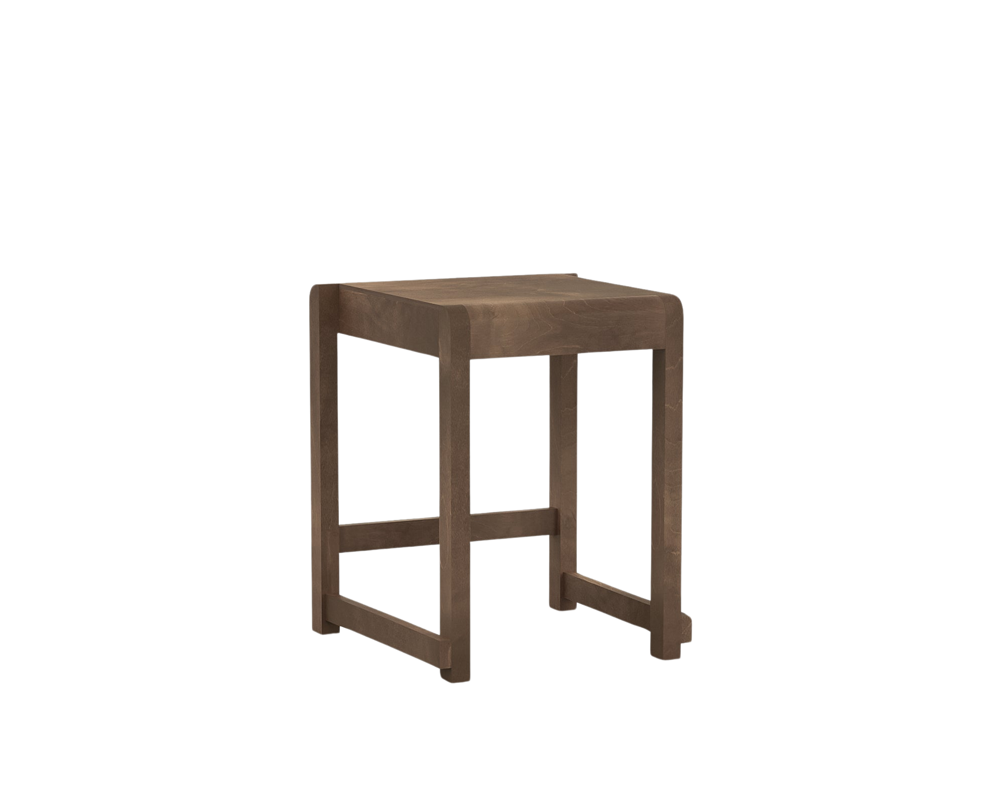 Low Stool 01 | Dark Brown Birch