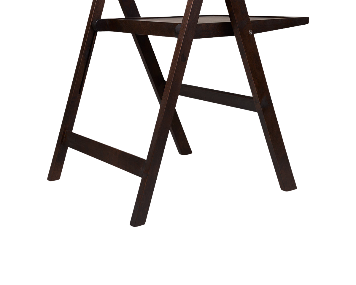 Folding Flat Chair | Dark Brown Birch