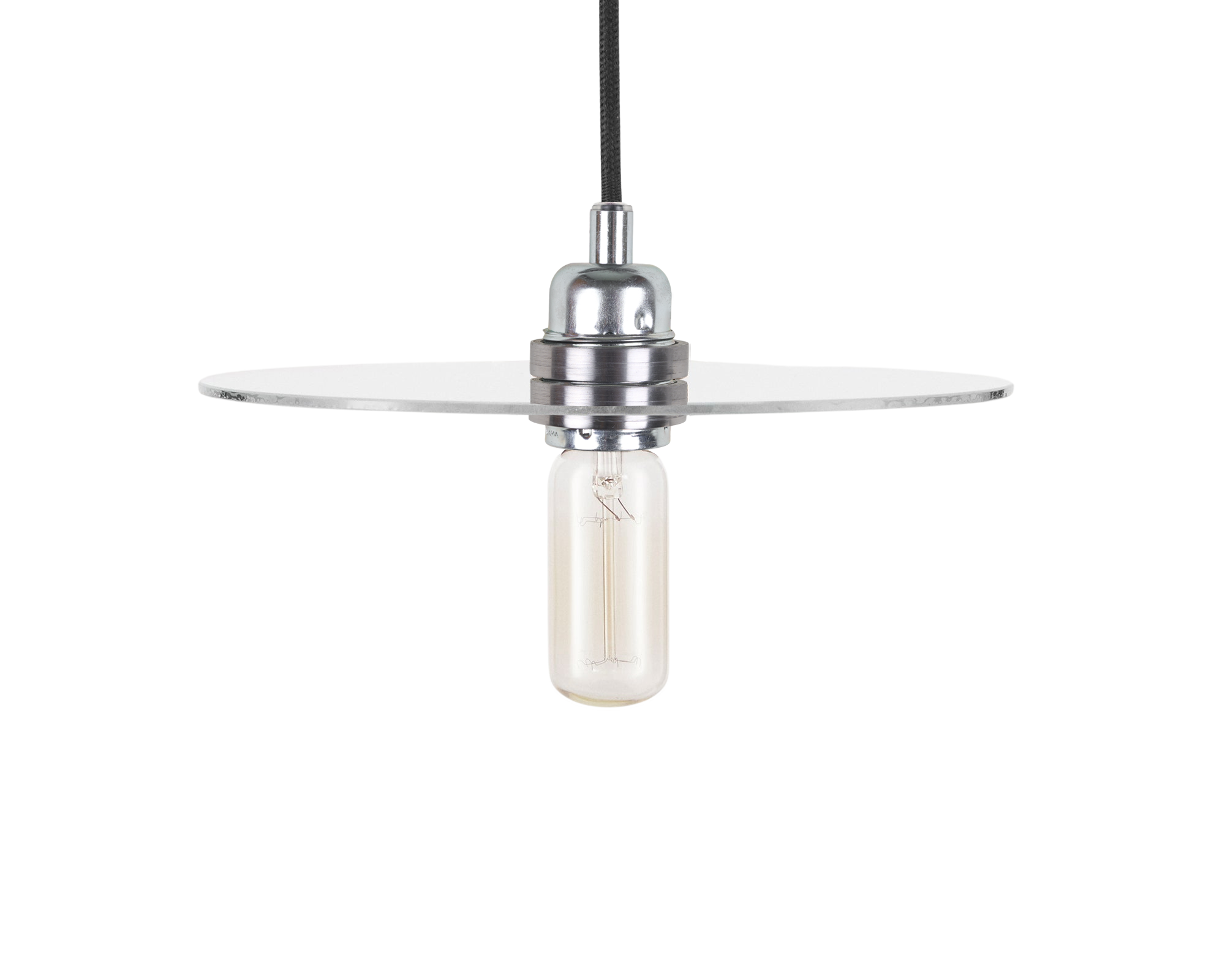 Circle Shade | Clear Glass / Steel | Medium