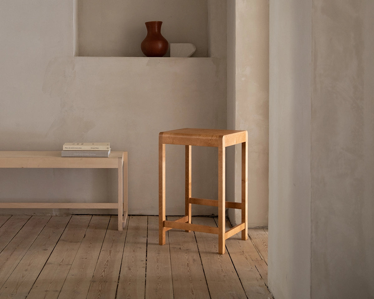 Stool 01 | Warm Brown Birch | H65