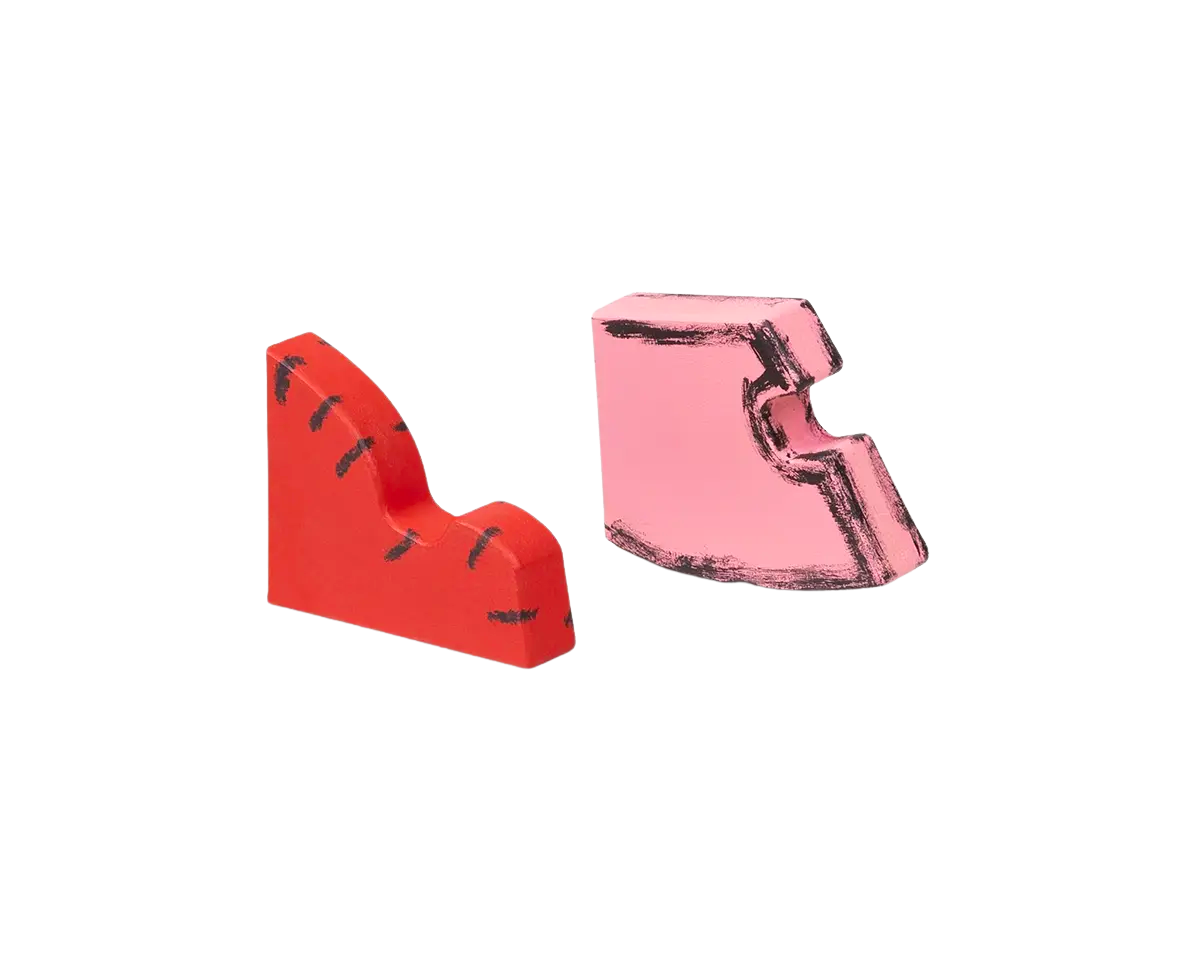 Toogood x FRAMA | Hook Sculpture Set of Two | Pink + Red