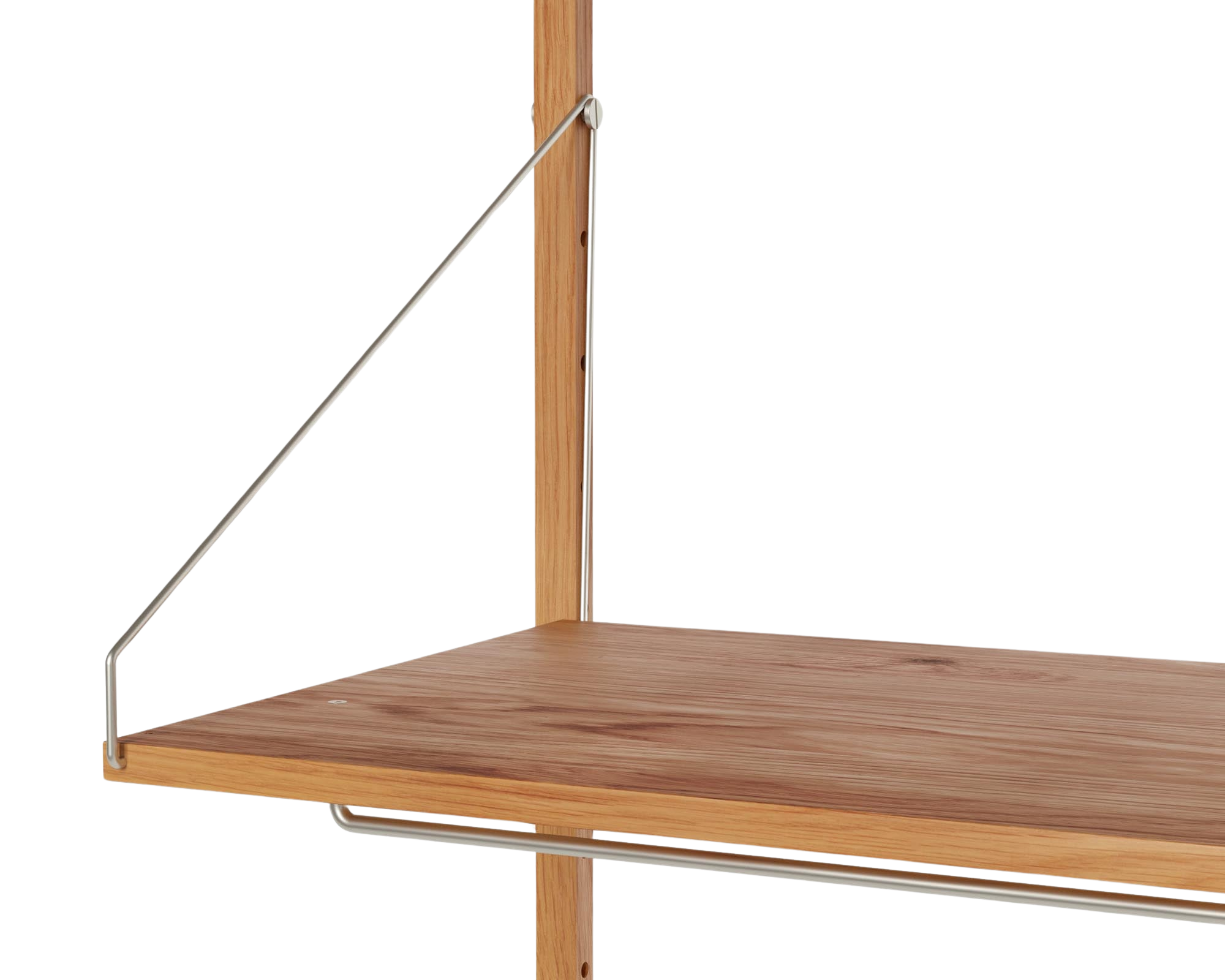 Shelf Library Add-on Hanger Section | Natural Oak | H114.8 / W80