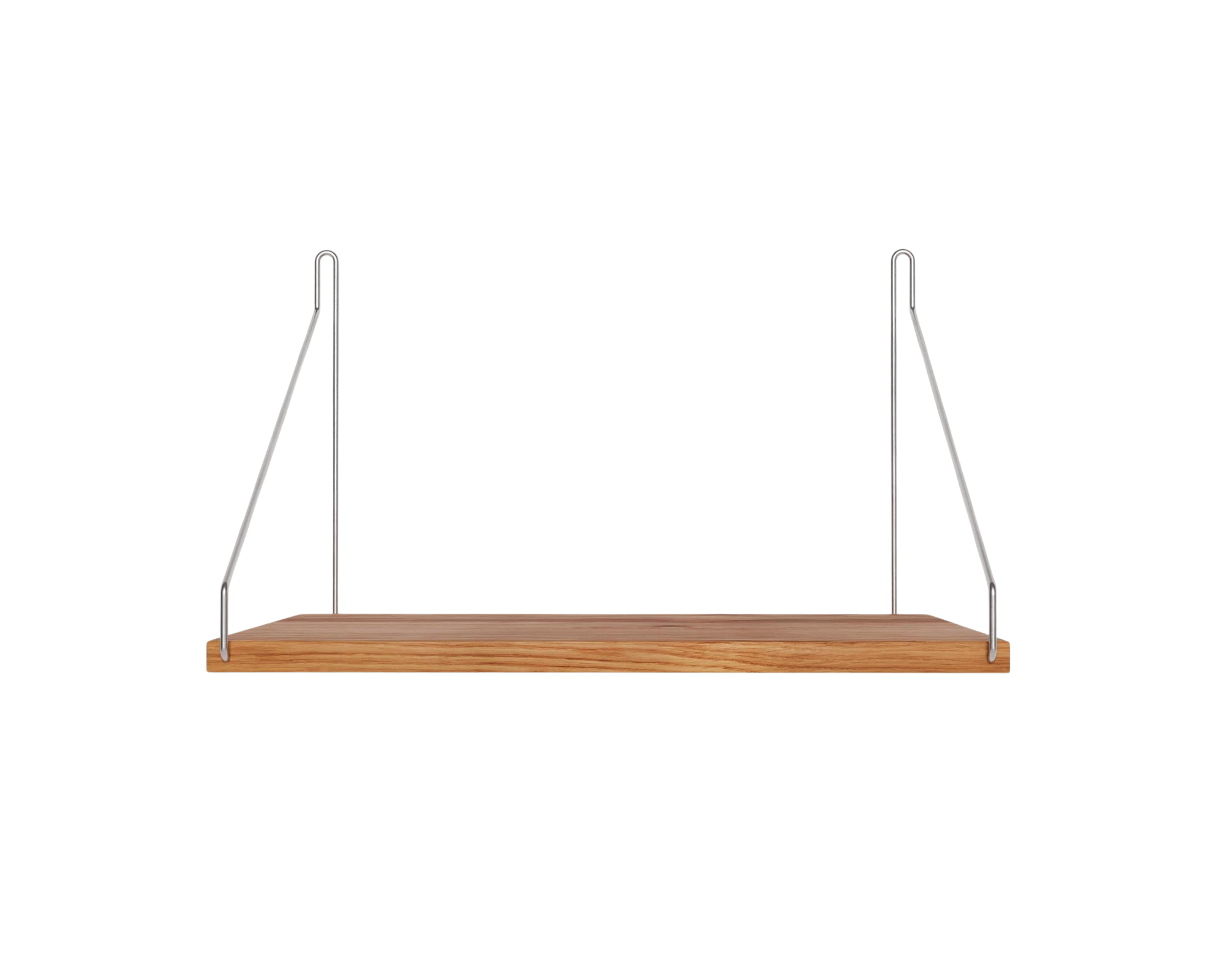 Single Shelf | Natural Oak / Stainless Steel | D27 / W40