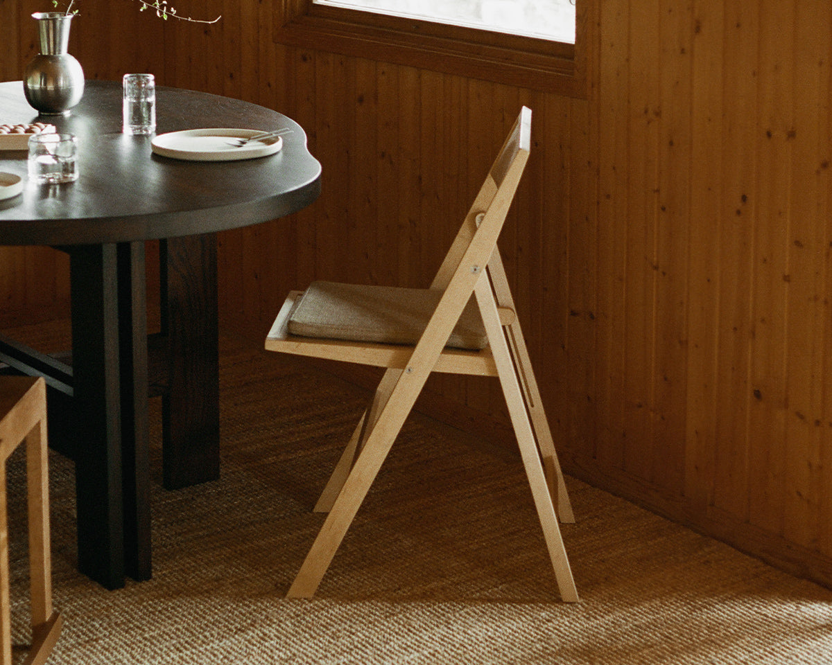 Folding Flat Chair Cushion | Camel