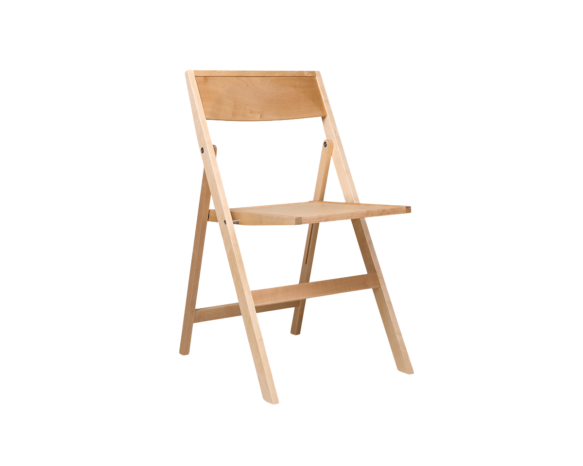 Folding Flat Chair | Natural Birch
