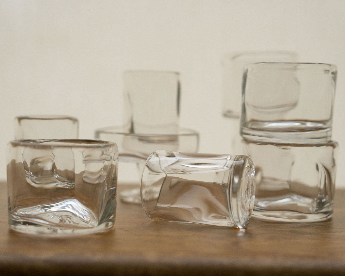 0405 Glass Set of Four | Clear | Wide