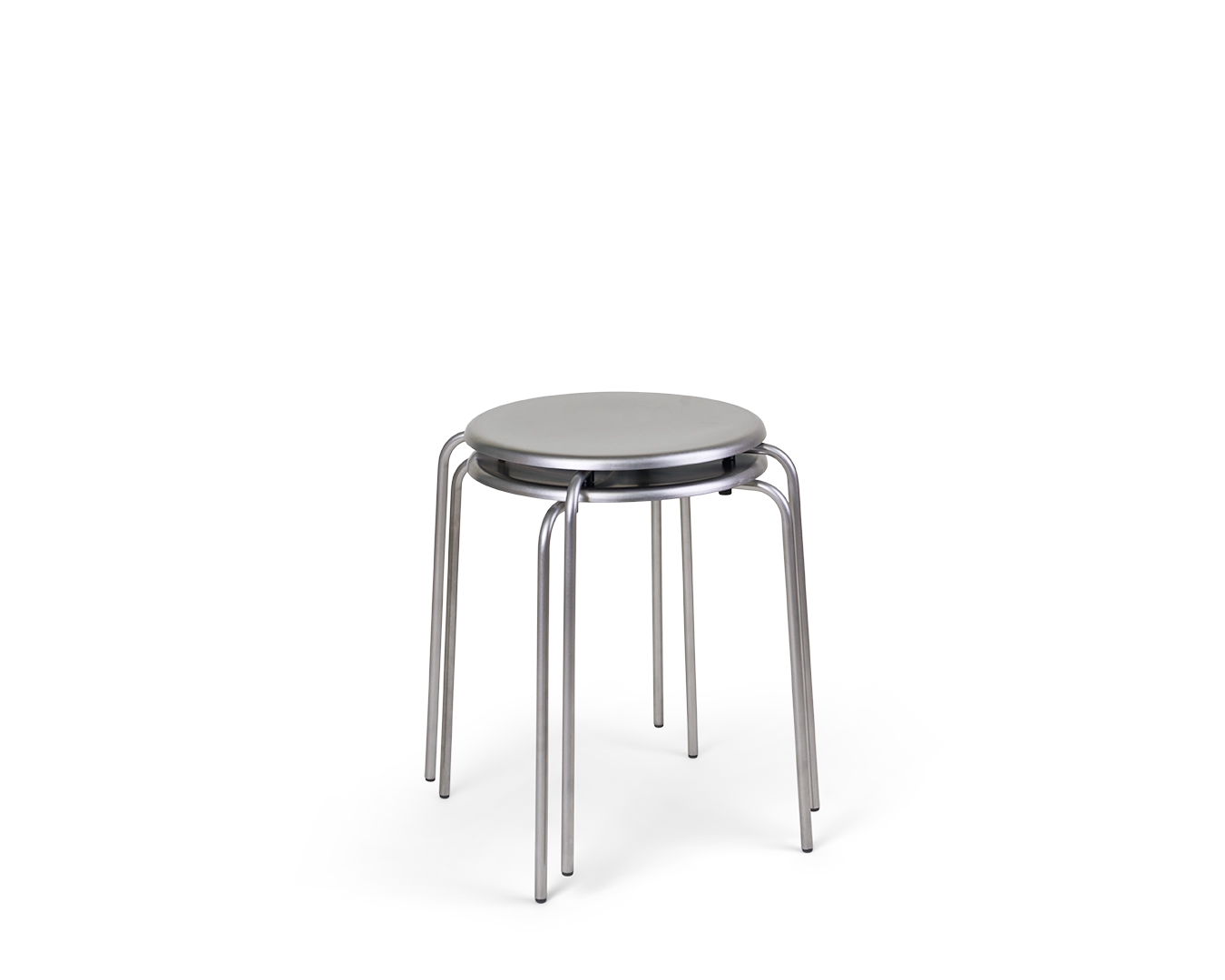 Petit Rond Stool | Stainless Steel