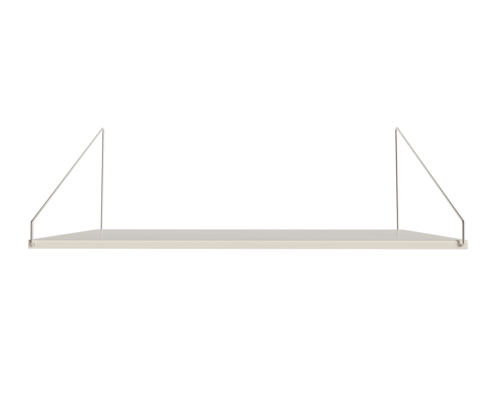 Library Desk Shelf | Warm White Steel | D40 / W80