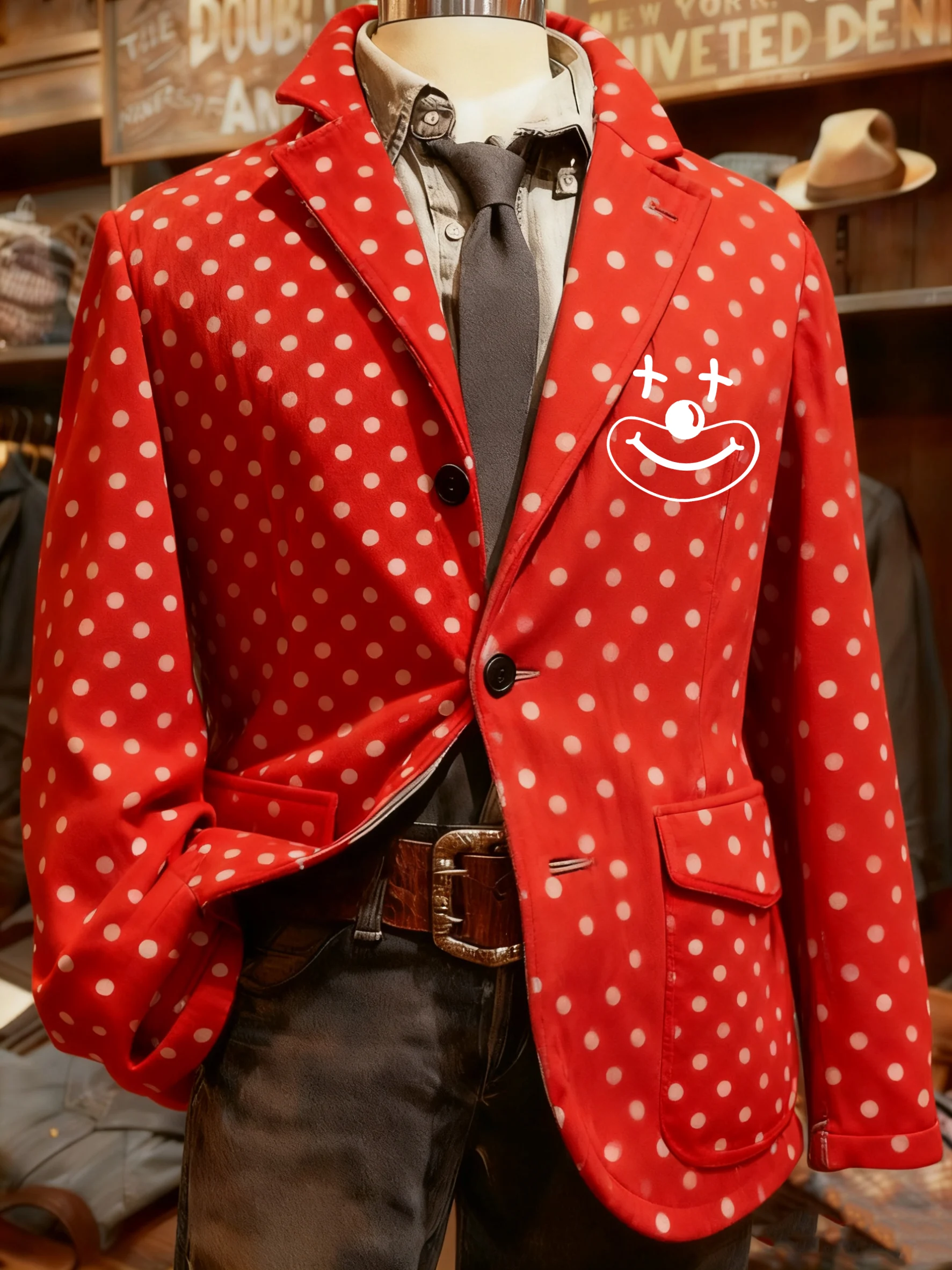 Herren Freizeitjacke aus Cord mit Kölner Karnevals-Print