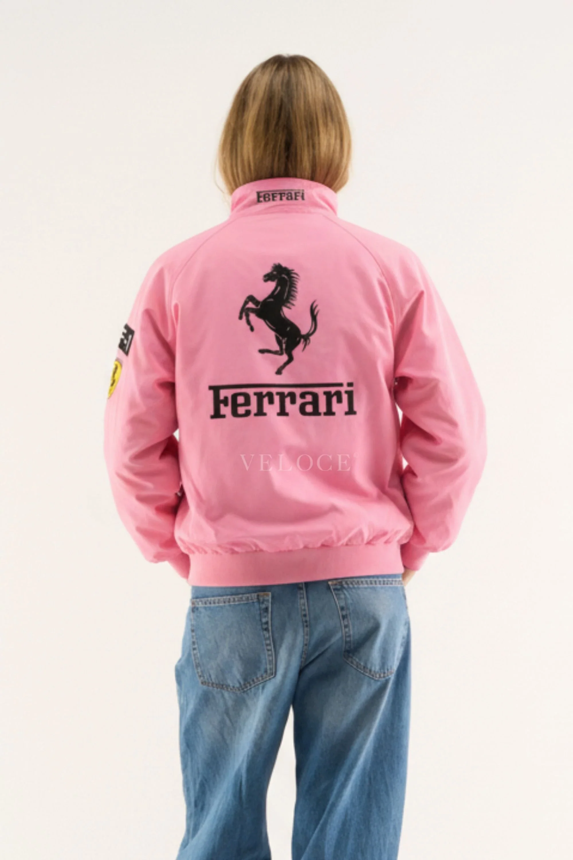 Ferrari F1 Vintage Racing Jacket - Pink Edition