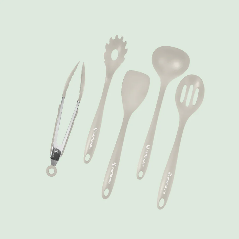 No-Tox Silicone Kitchen Utensils Set - Cooking