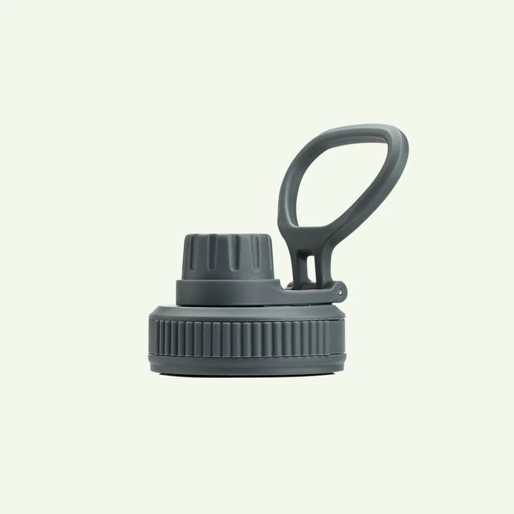 Earth Bottle Premium Insulated Water Bottle with 2 x Caps - Gray (1L)