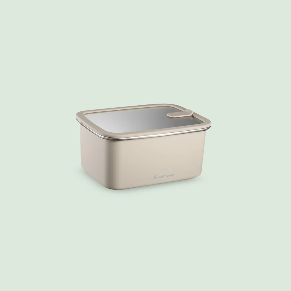 Stainless Steel Food Storage Container - Rectangle (600ml)