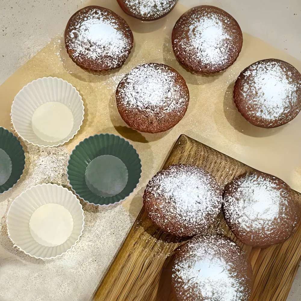 No-Tox Silicone Muffin & Cupcake Moulds - 12 Piece Set