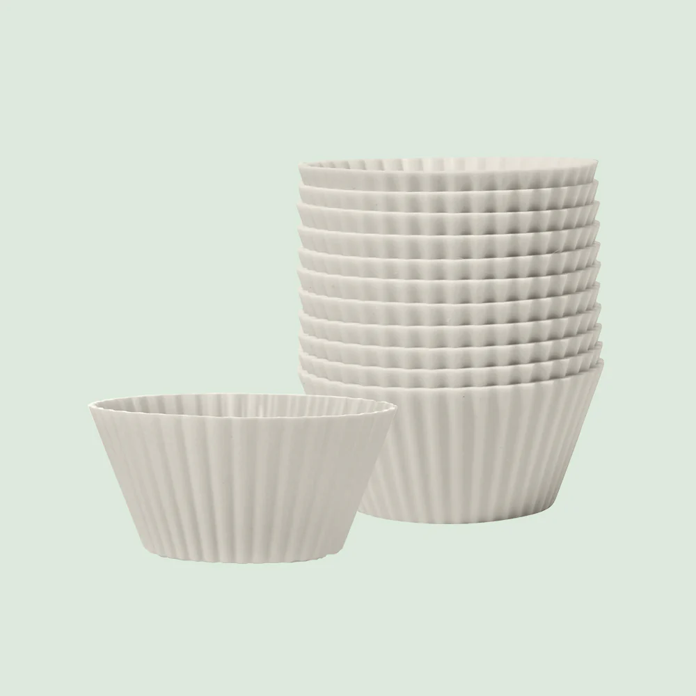 No-Tox Silicone Muffin & Cupcake Moulds - 12 Piece Set