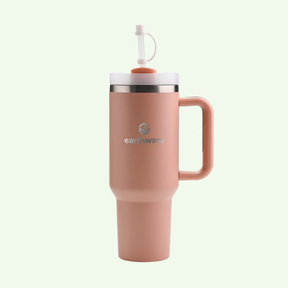 Earth Tumbler Premium Insulated Travel Cup - Peach (1.2L)