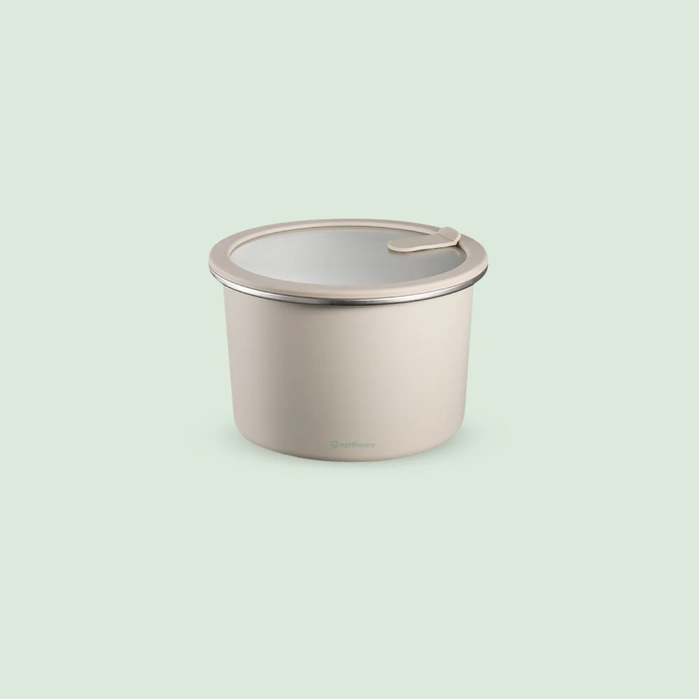 Stainless Steel Food Storage Container - Circle (900ml)