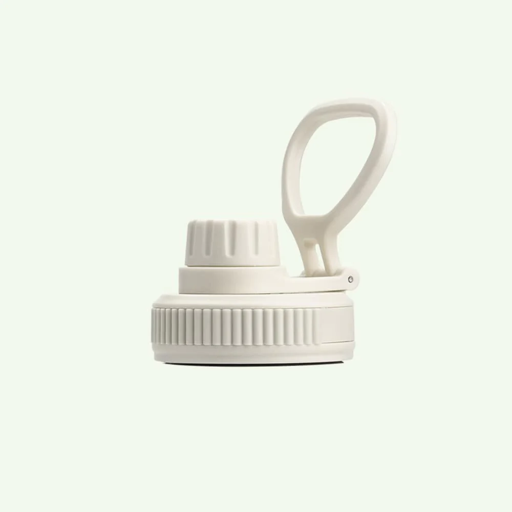 Earth Bottle Premium Insulated Water Bottle with 2 x Caps - Cream (1L)