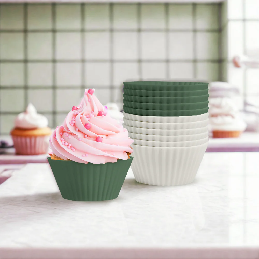 No-Tox Silicone Muffin & Cupcake Moulds - 12 Piece Set