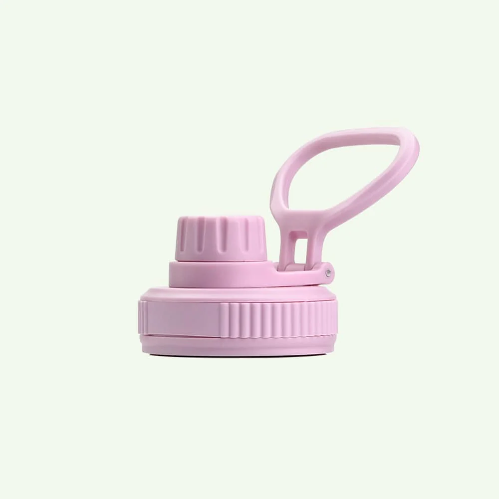 Earth Bottle Premium Insulated Water Bottle with 2 x Caps - Pink (550ml)