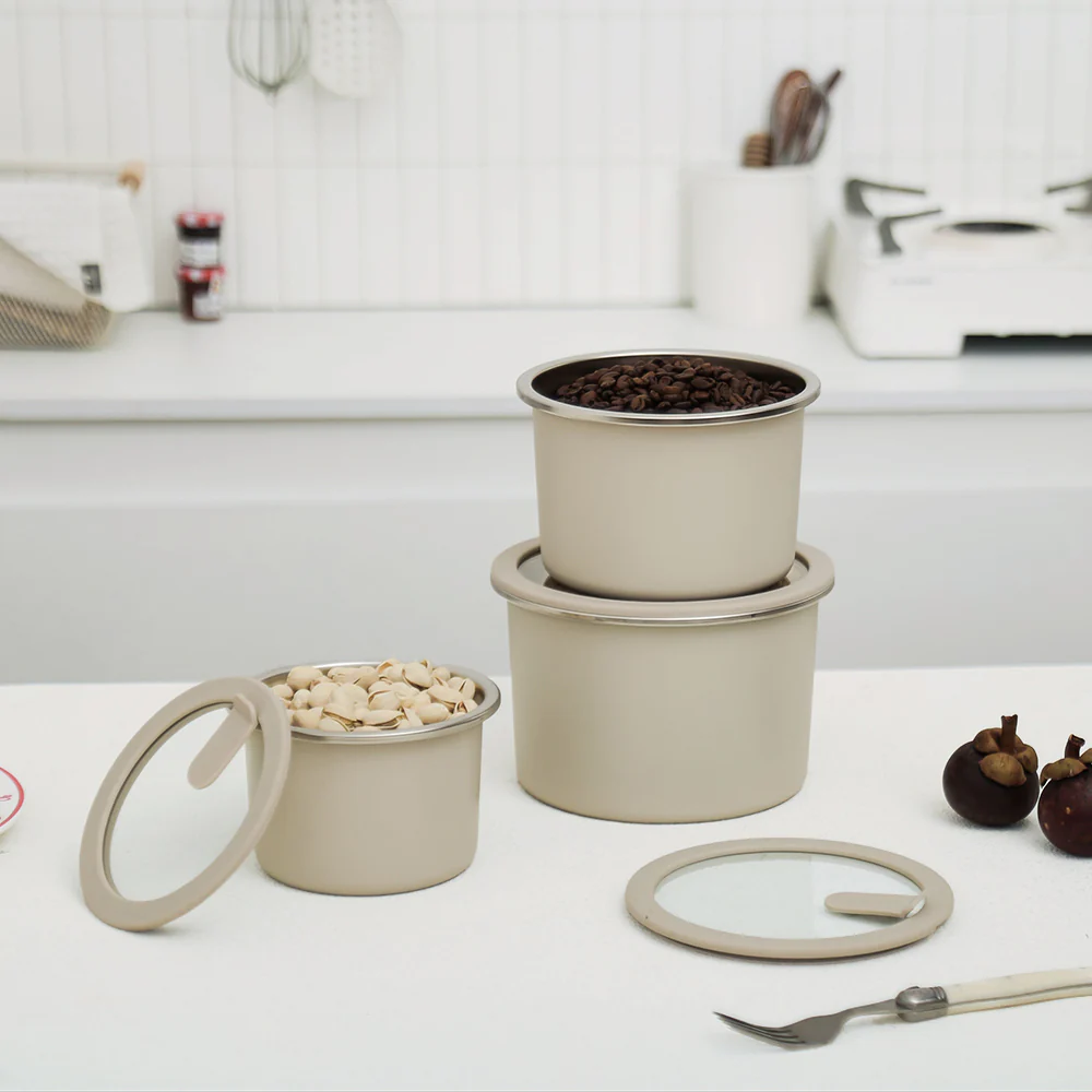 Stainless Steel Food Storage Container - Circle (2300ml)