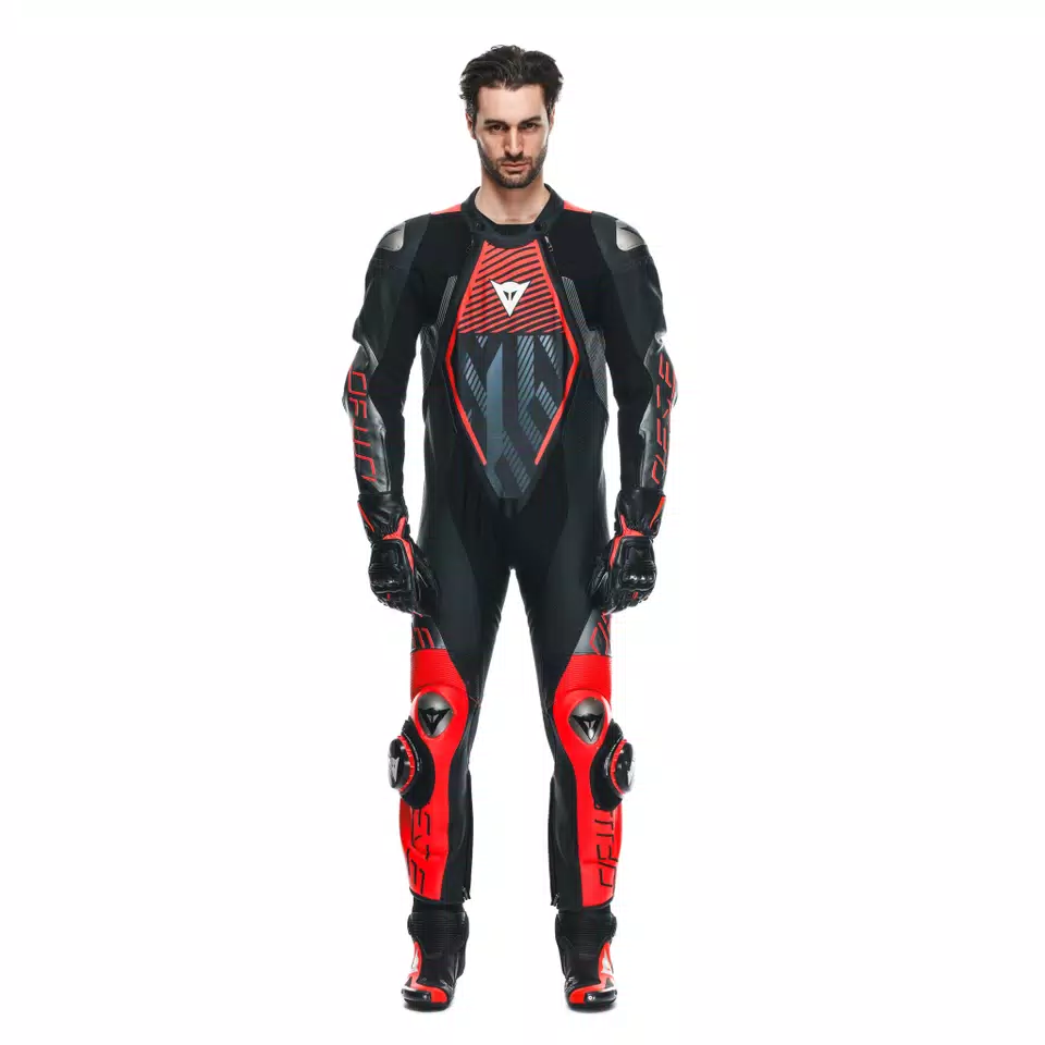 AUDAX D-ZIP - MEN'S 1-PIECE MOTORCYCLE PERFORATED LEATHER SUIT