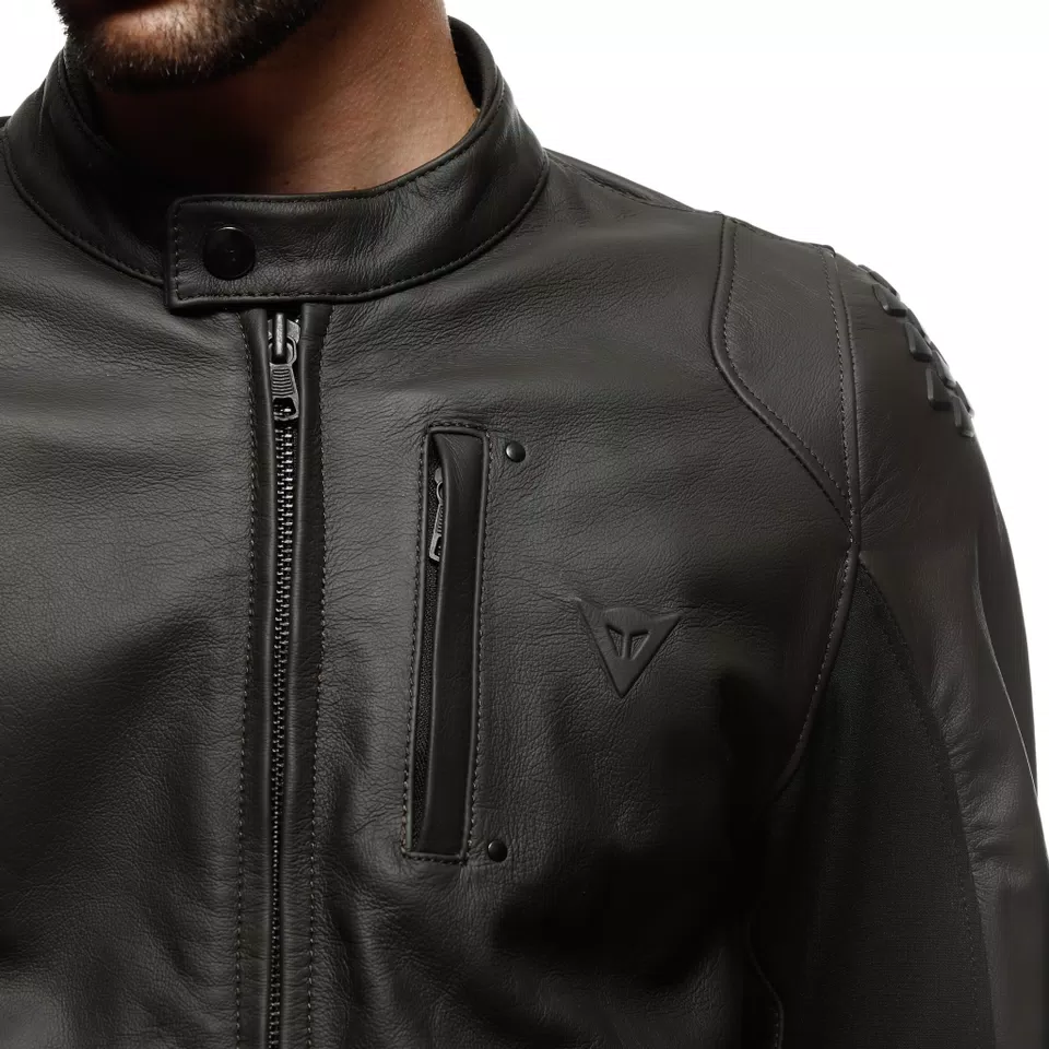 ISTRICE - MEN'S MOTORCYCLE LEATHER JACKET