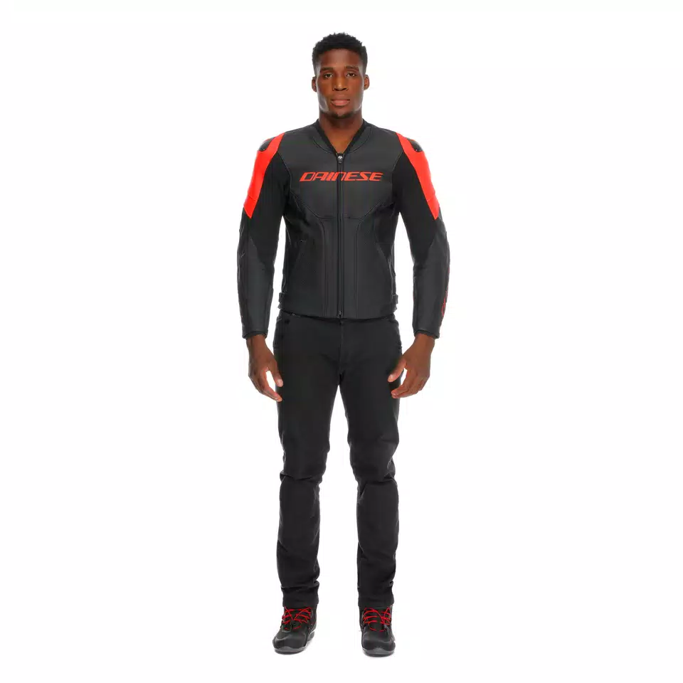 RACING 5 - MEN PERFORATED LEATHER MOTORCYCLE JACKET