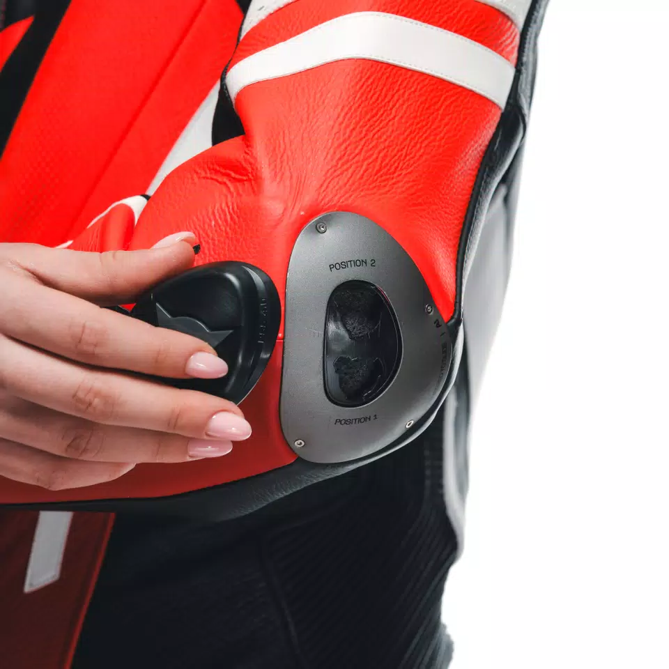 MISANO 3 D-AIR® - WOMEN'S 1-PIECE MOTORCYCLE PERFORATED LEATHER SUIT WITH AIRBAG