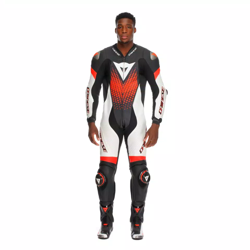 LAGUNA SECA 6 - PERFORATED ONE-PIECE LEATHER RACING SUIT