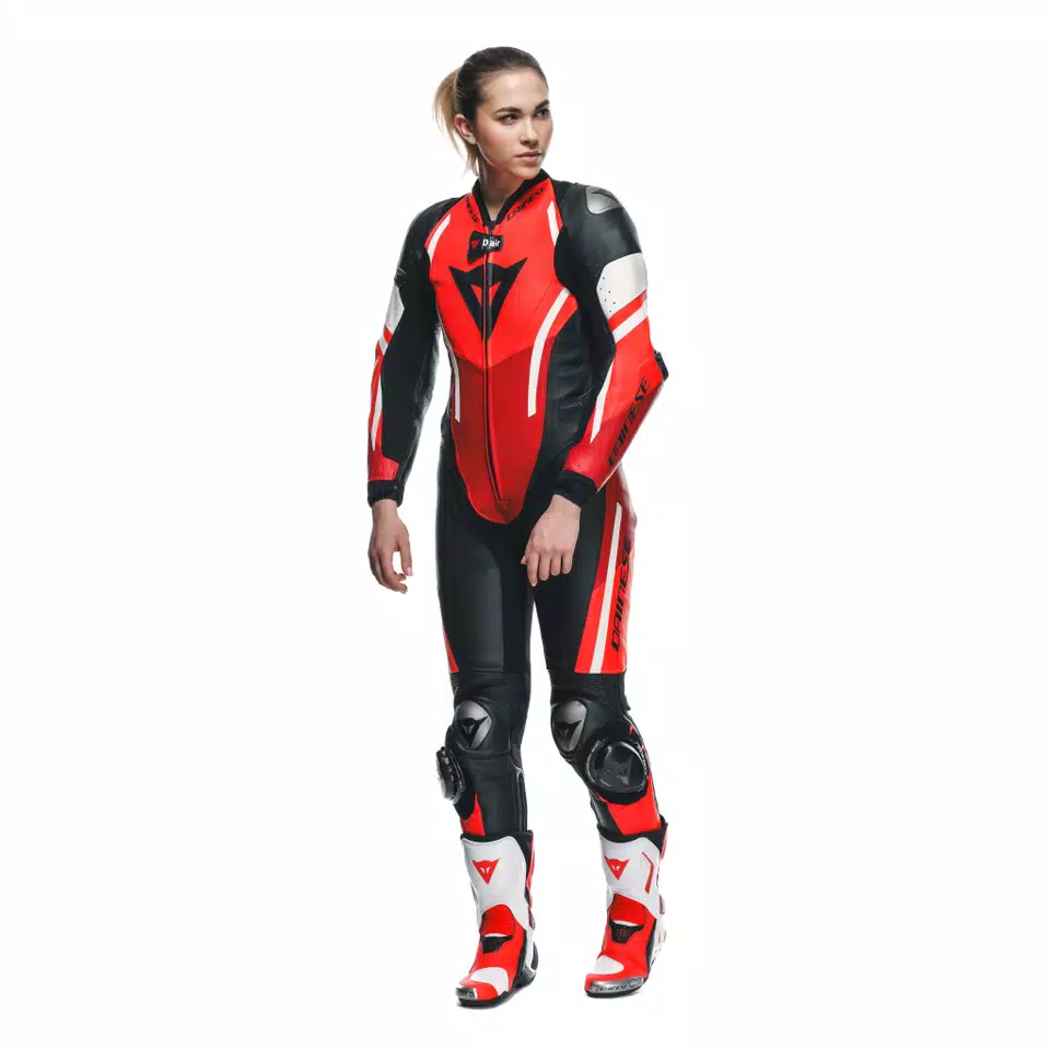 MISANO 3 D-AIR® - WOMEN'S 1-PIECE MOTORCYCLE PERFORATED LEATHER SUIT WITH AIRBAG