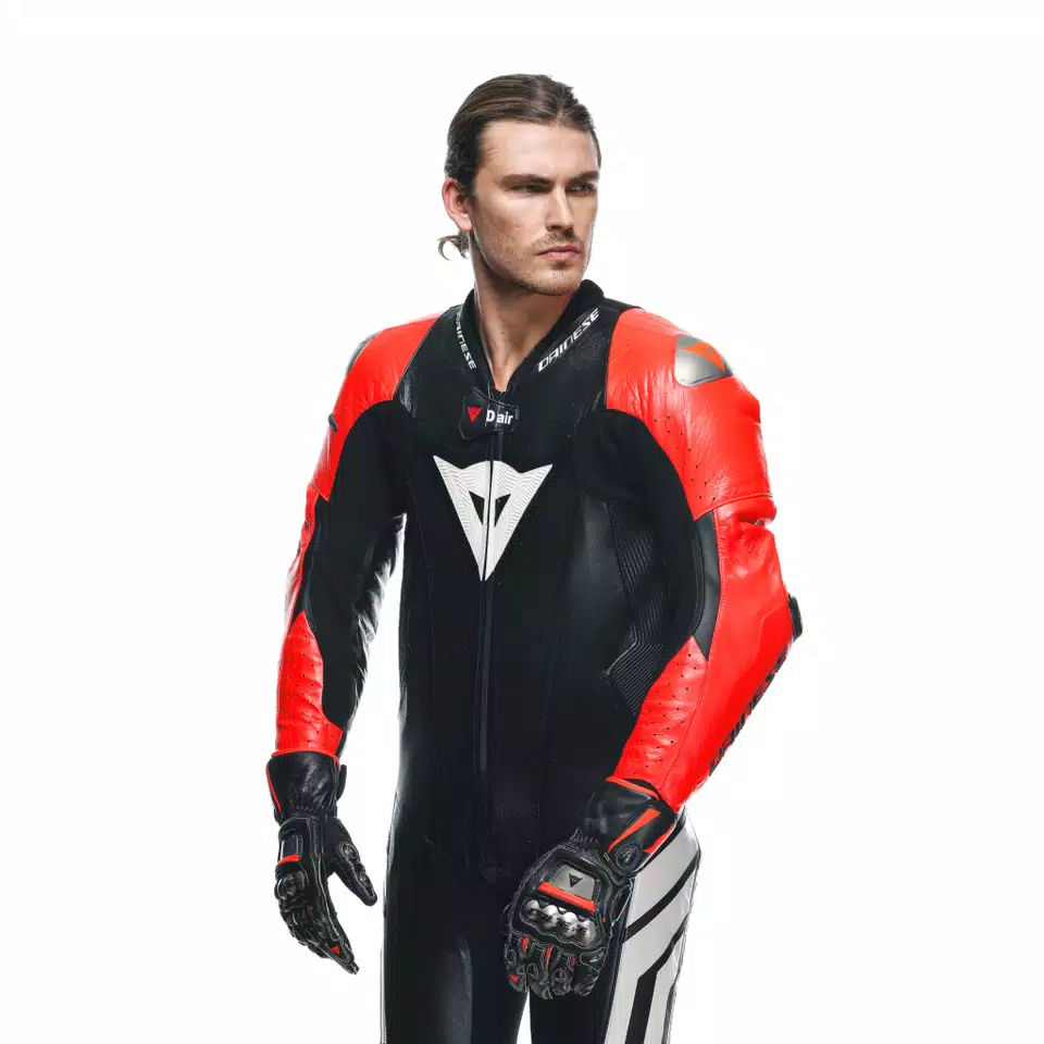 MUGELLO 3 D-AIR® - MEN'S 1-PIECE MOTORCYCLE PERFORATED LEATHER SUIT WITH AIRBAG
